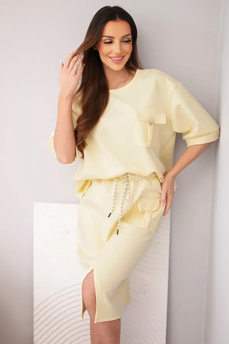 Súprava Kesi Włoski v maslovej farbe