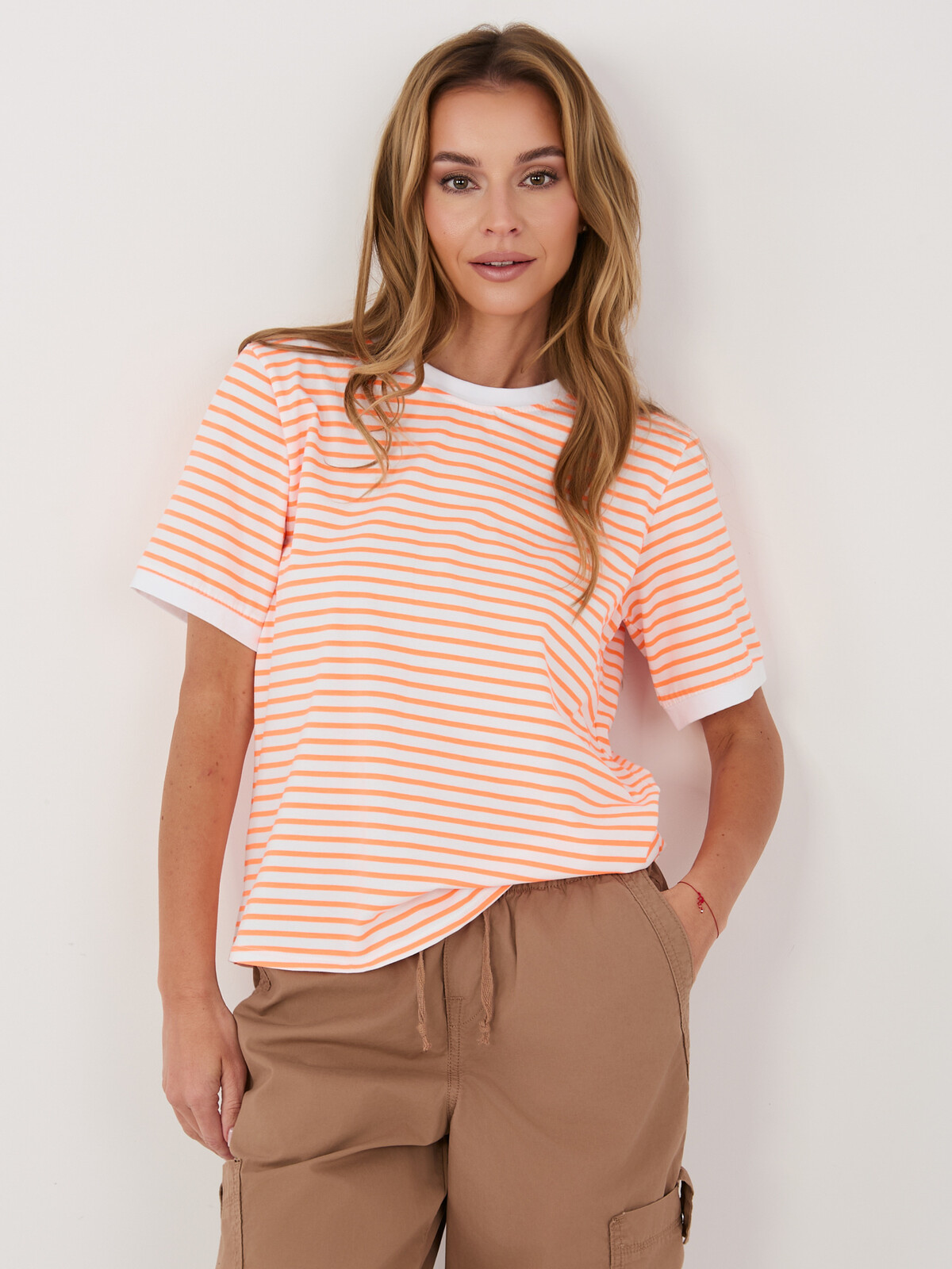 Pruhované dámske tričko Rue Paris