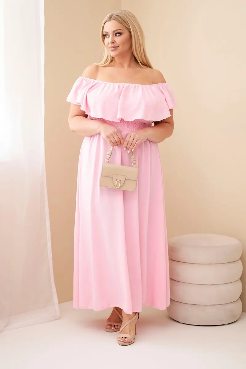 Kesi Włoski dámske plus-size šaty s volánom