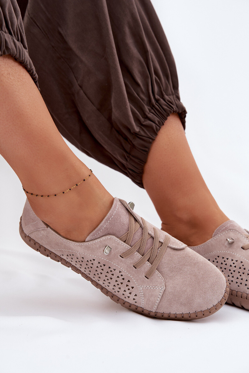 Dámske mokasíny Evento z pravej kože béžové