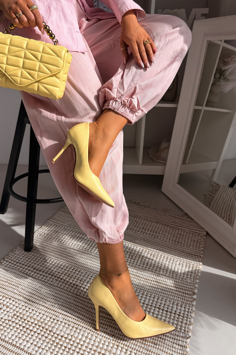 Lodičky na vysokom podpätku Boto Classic žlté