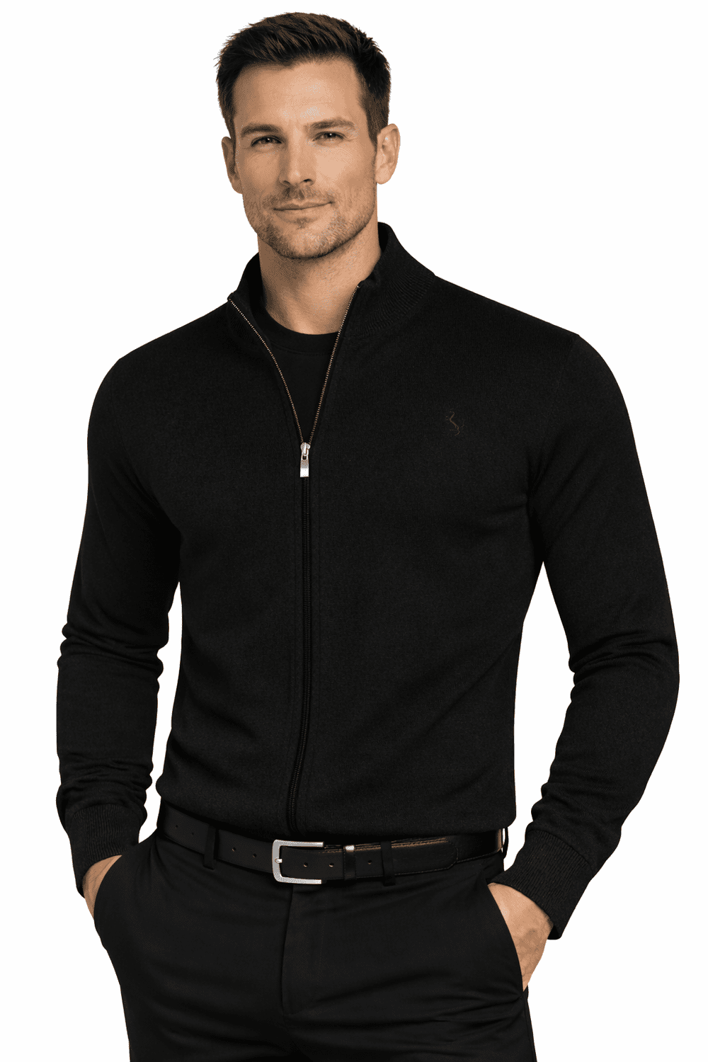 Polo Lara - pánsky čierny kardigan