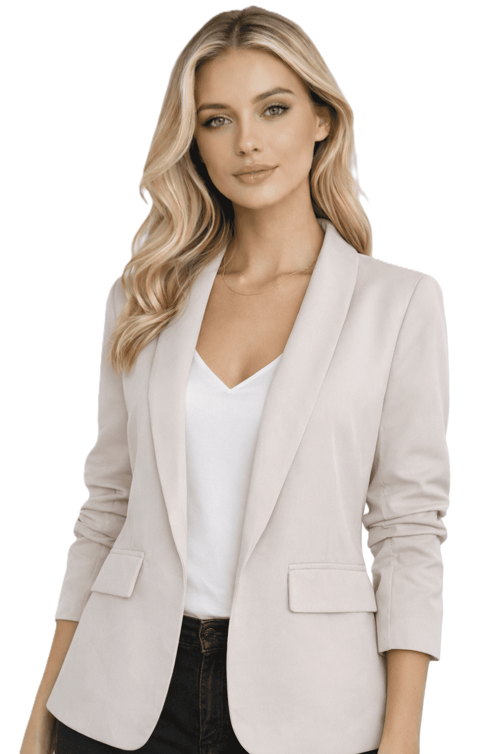 Dámska bunda Fashion krémová