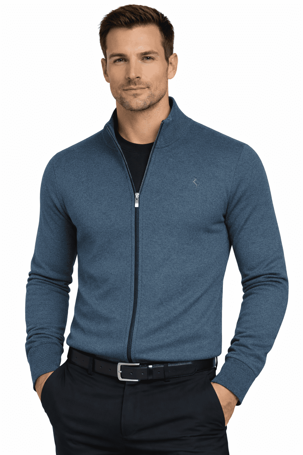 Pánsky kardigan Polo Lara - námornícka modrá