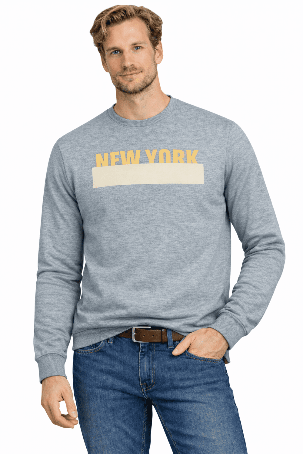 Pánska mikina Jumper 202176 šedá