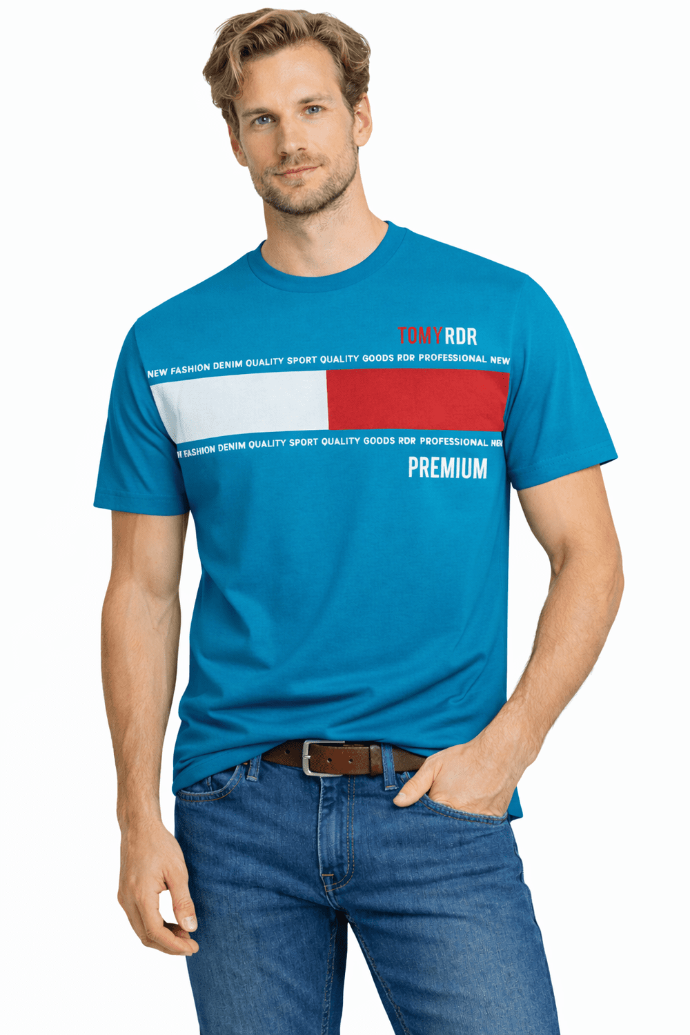 Pánske tričko Jumper 3031 modré