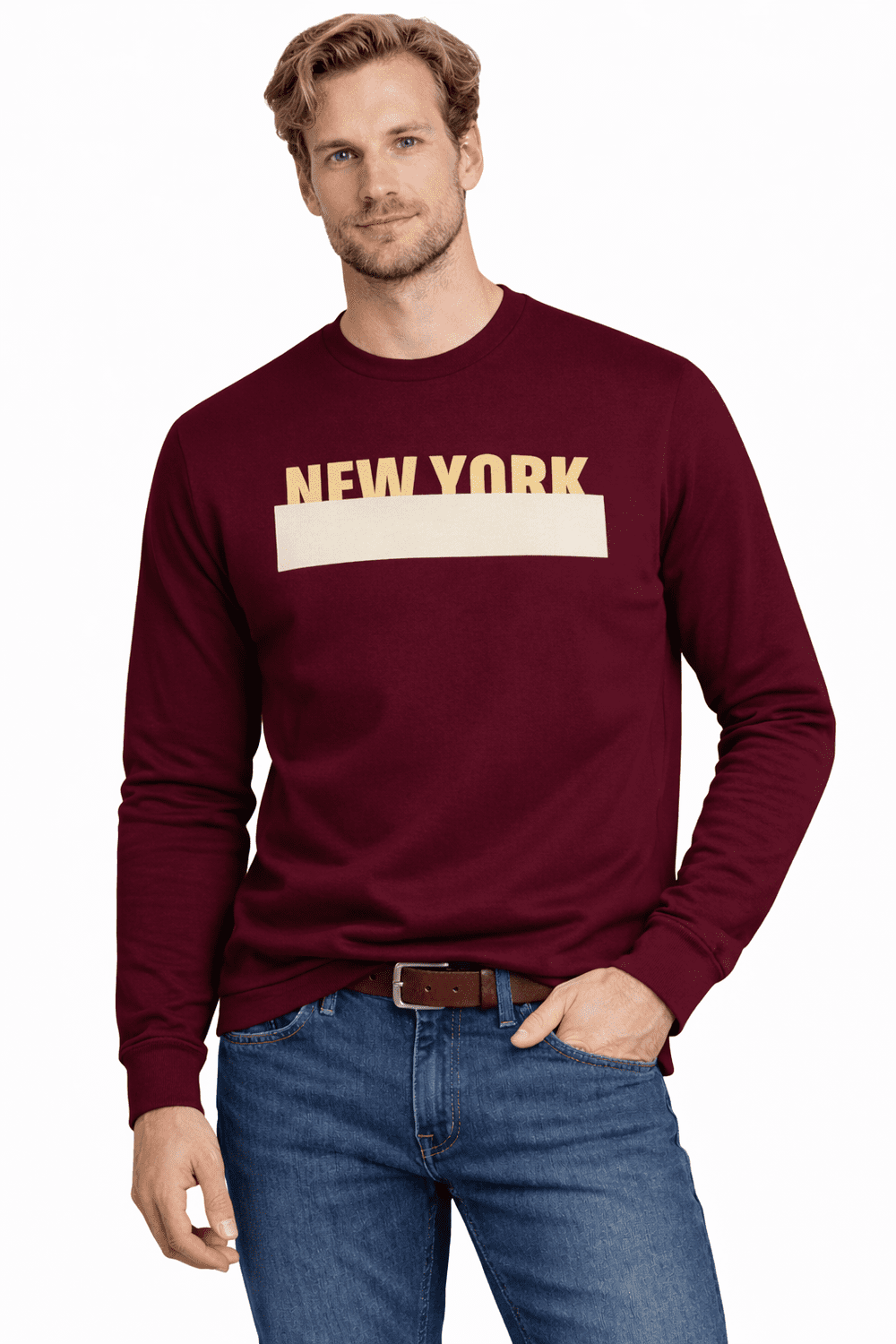 Mikina Jumper 202176 Bordová