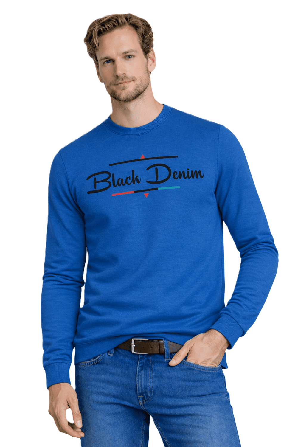 Pánska mikina Jumper 202168 modrá