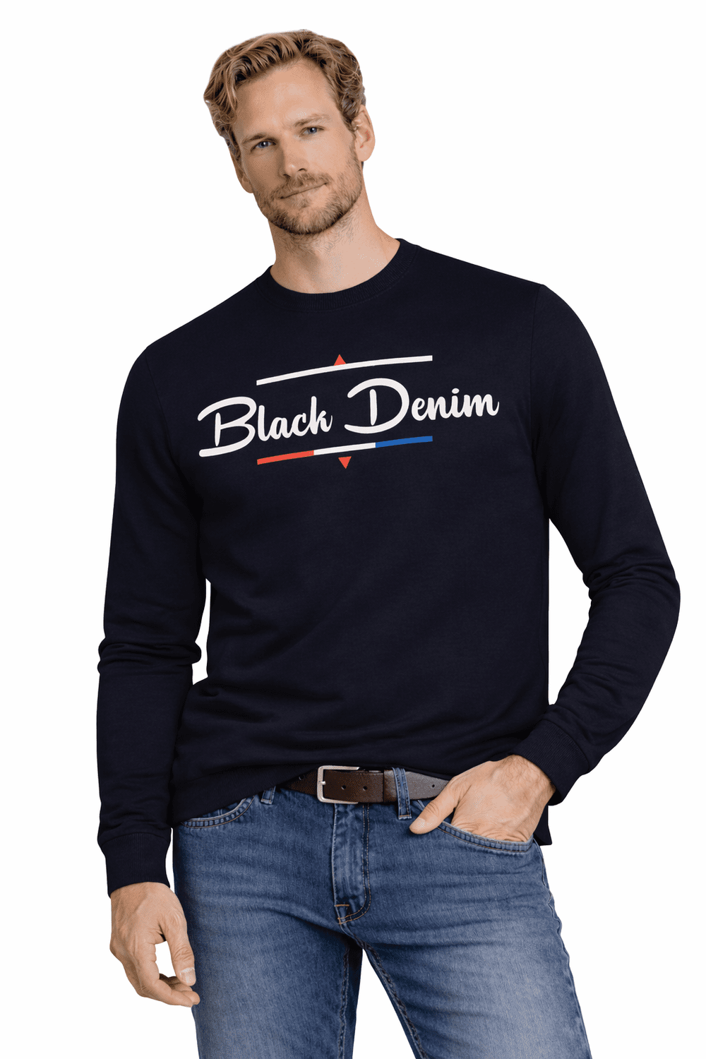 Mikina Jumper - Pánska, námornícka modrá