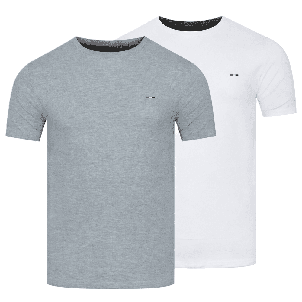 Starlee pánske tričko - biele a sivé 2-pack