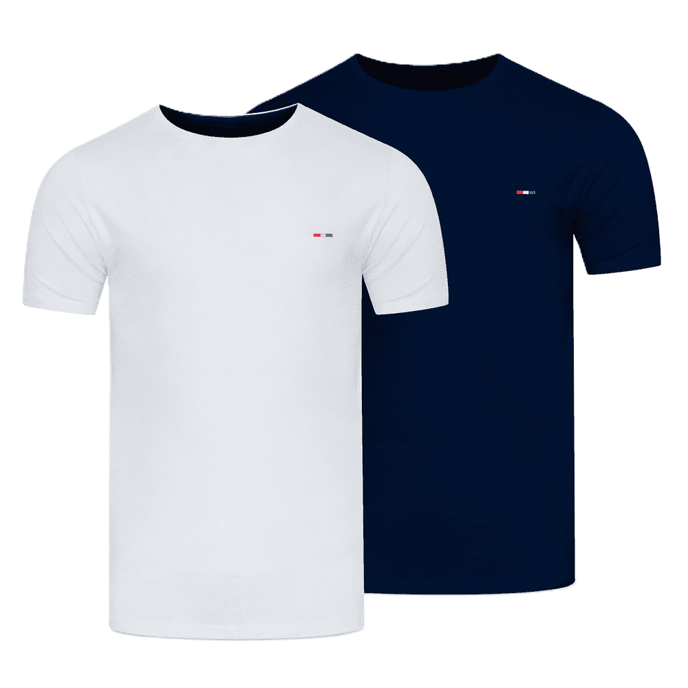 Starlee - Pánske tričko 2-pack, biele a námornícke