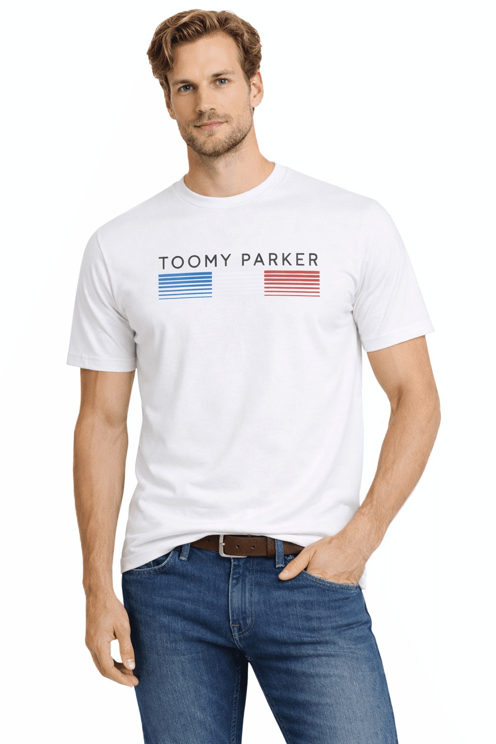 Pánske tričko Jumper - 3005 White