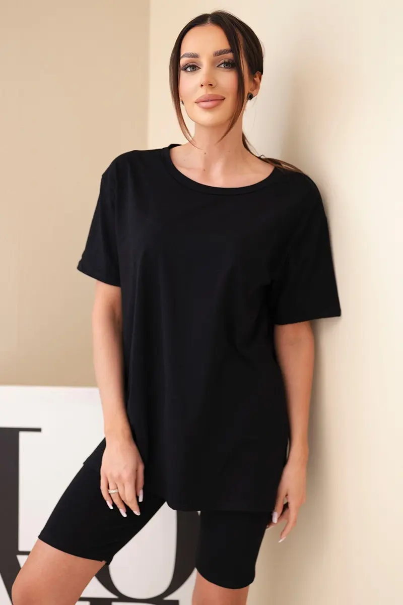 Žltý dámsky bavlnený komplet Kesi