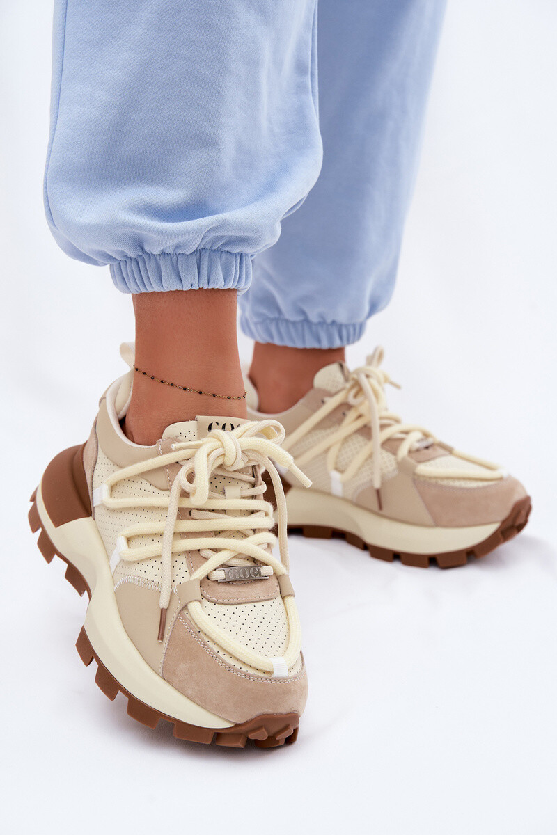 Kožené semišové tenisky GOE pre ženy