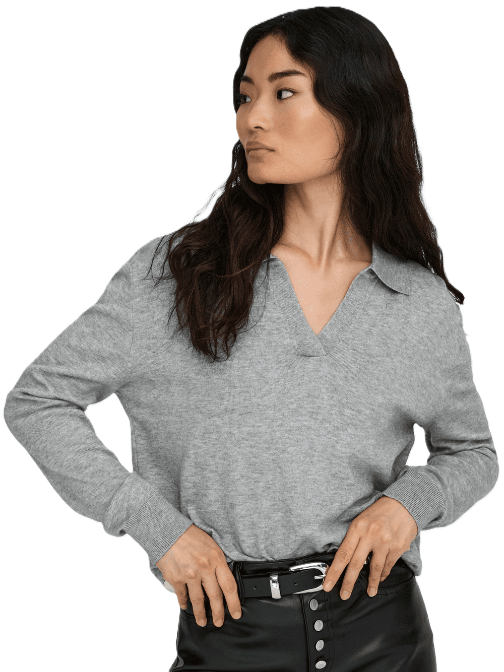 Only - Dámsky sveter Onlbi Polo Pullover
