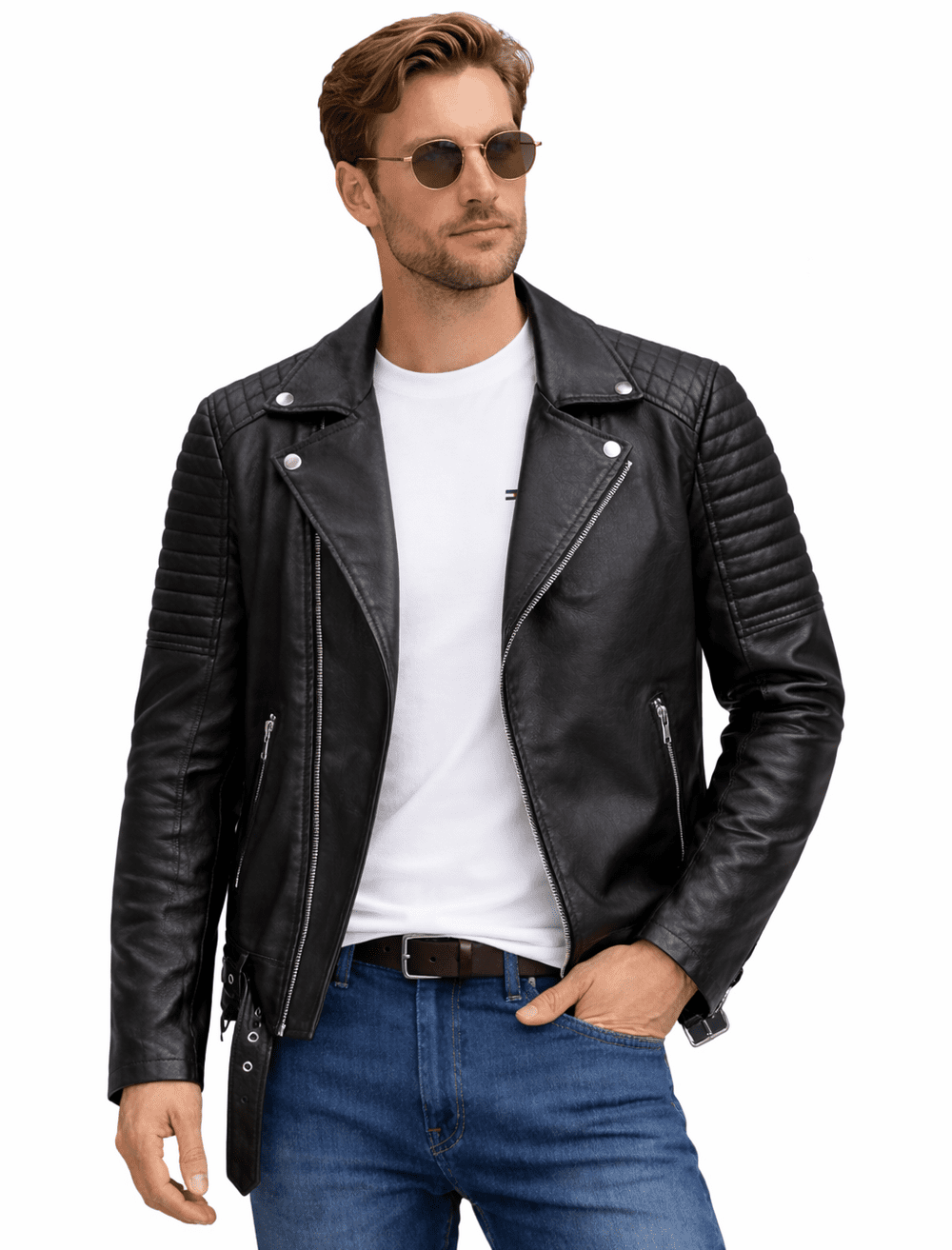 J.Style - Pánska kožená bunda