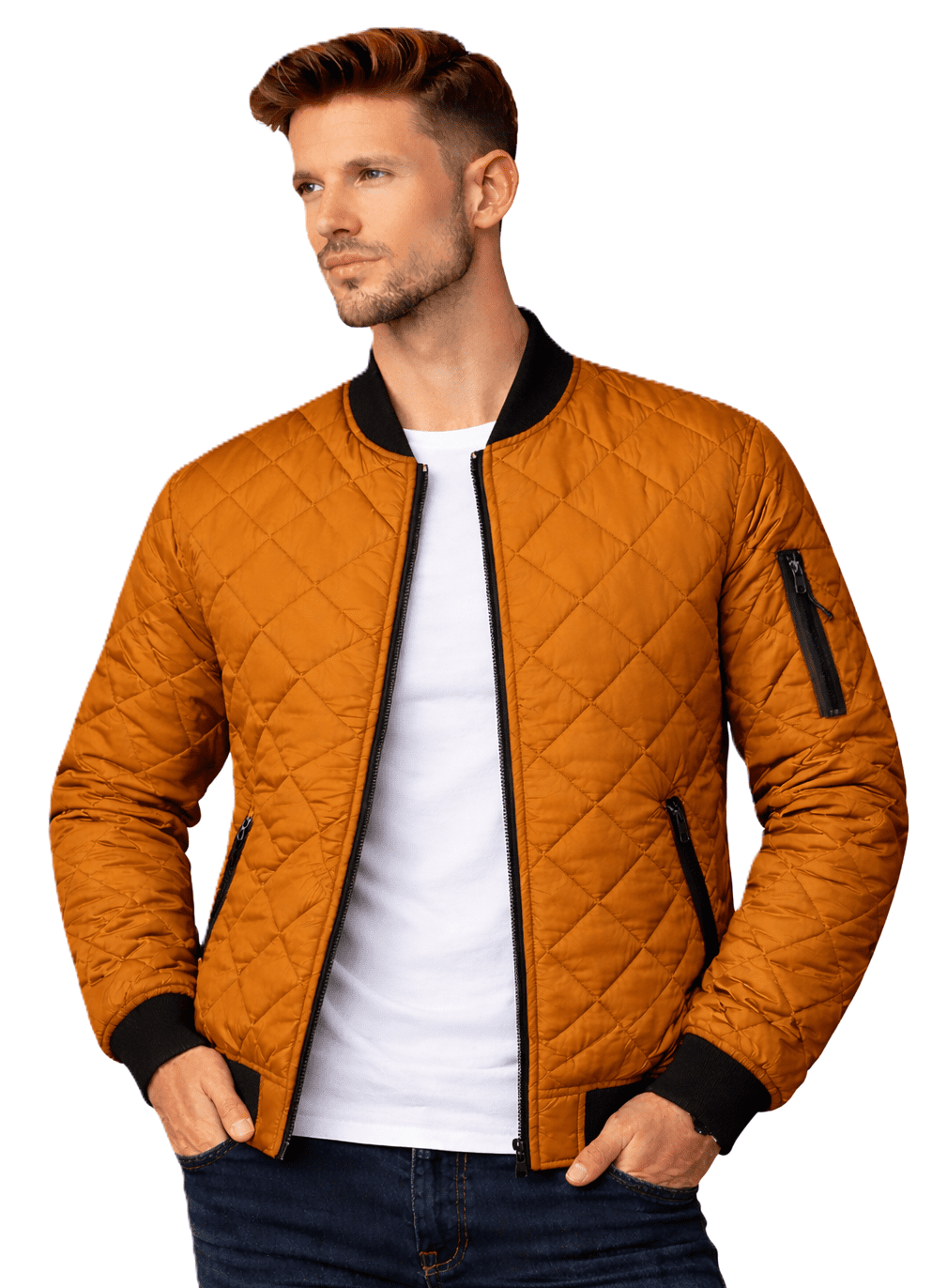 Pánska bunda J.Style 8my01 žltá