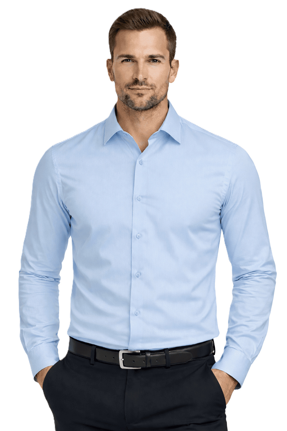 Espada - Pánska Slim Fit Košeľa - 7164 Svetlomodrá