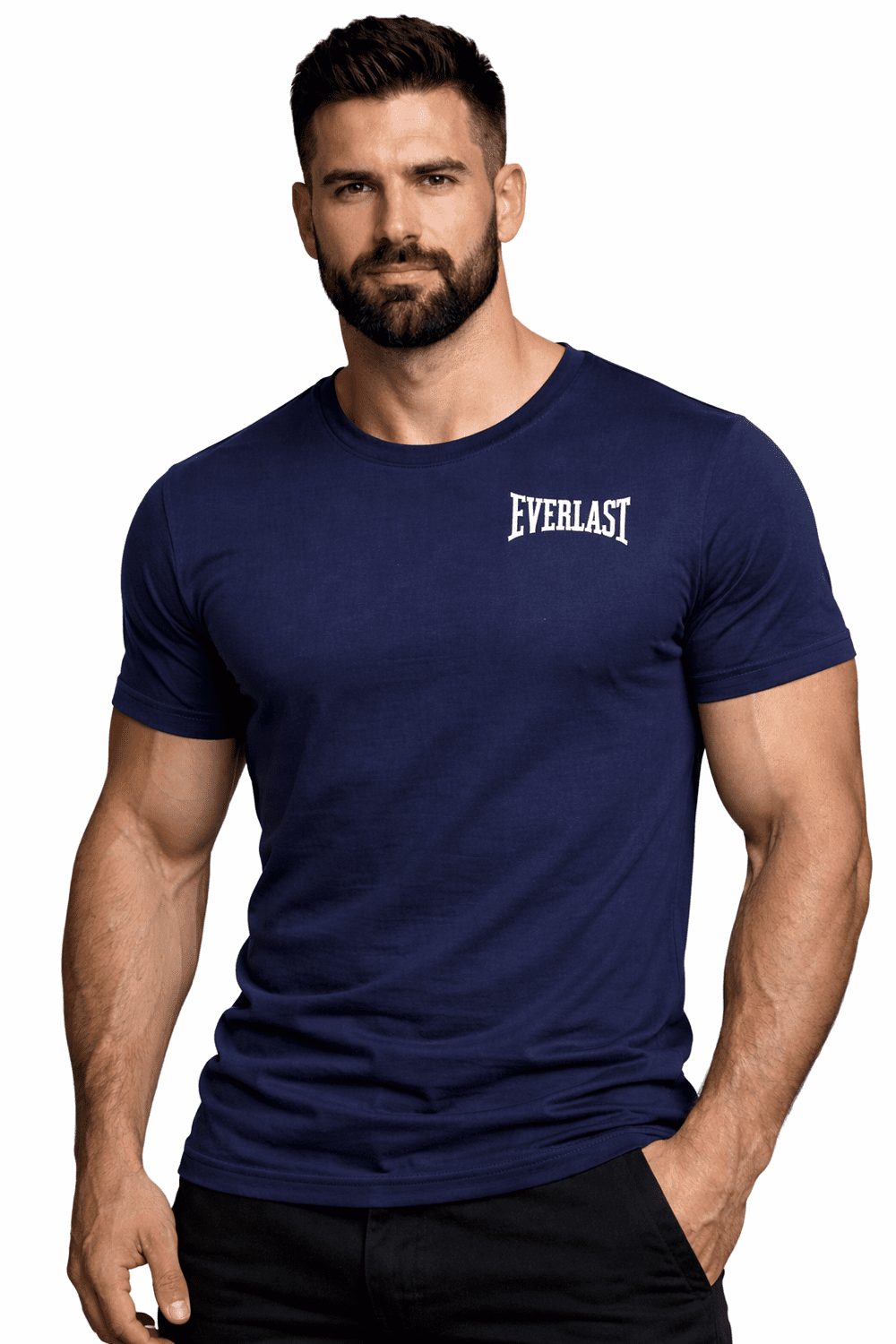 Tričko Everlast - El0912, tmavomodrá