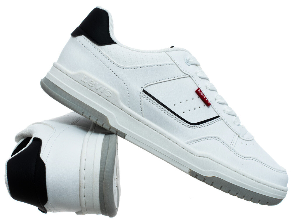 Levi's dámske tenisky John Se biele/čierne