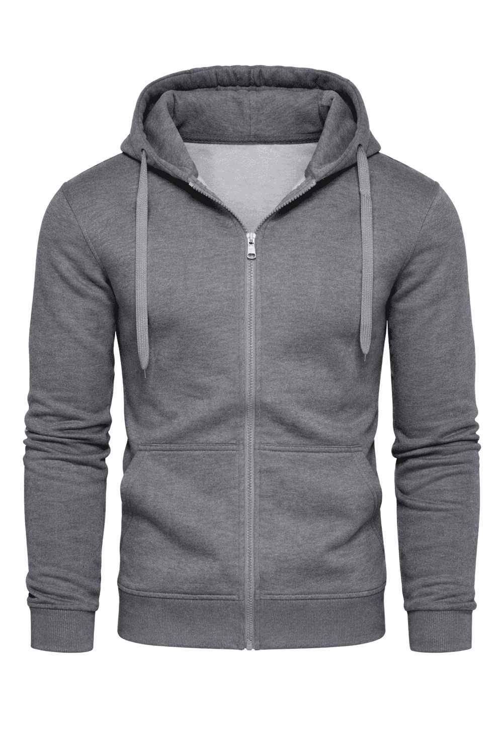 J.Style - Pánska mikina na zips tmavosivá