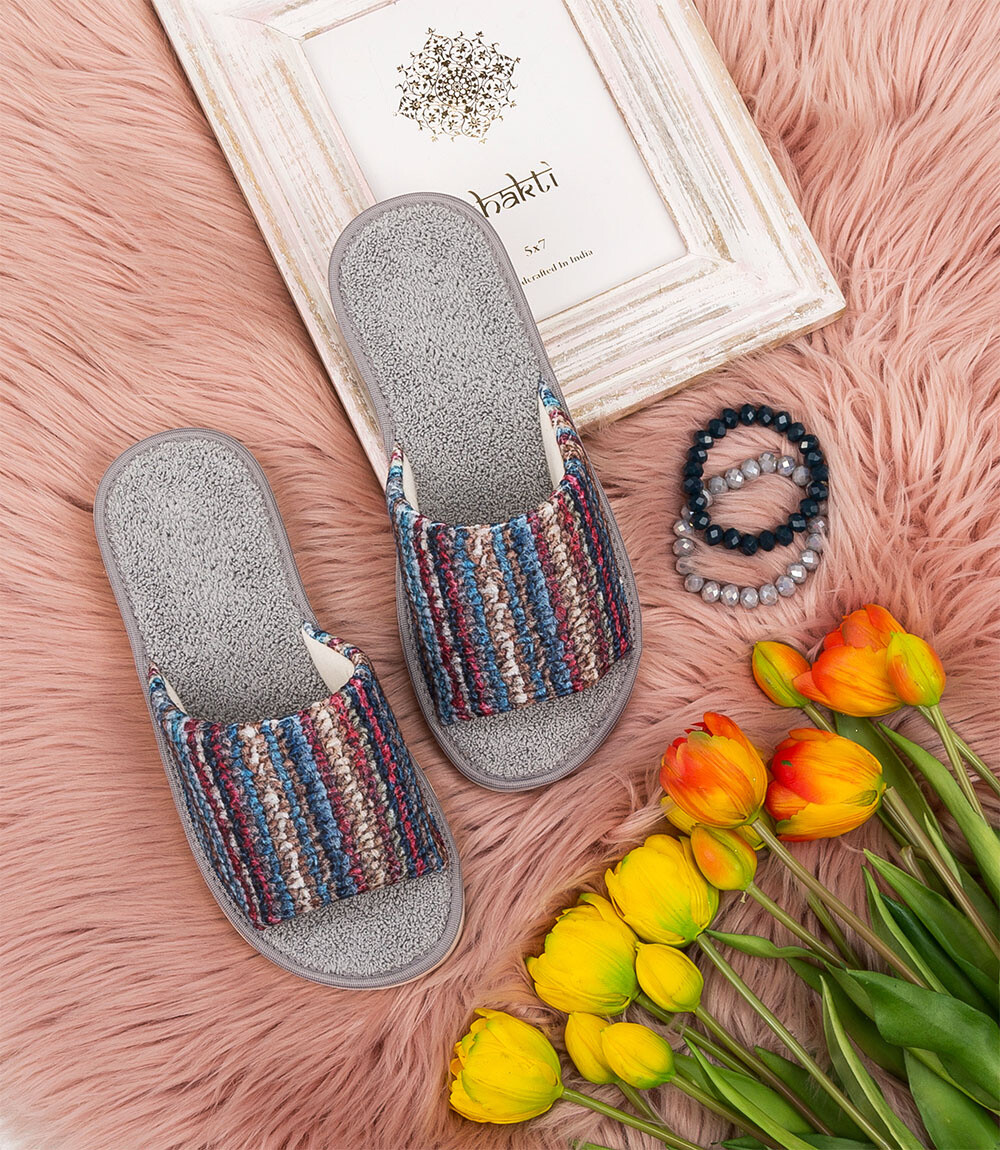 Dámske papuče Natural Style NS-074 sivé