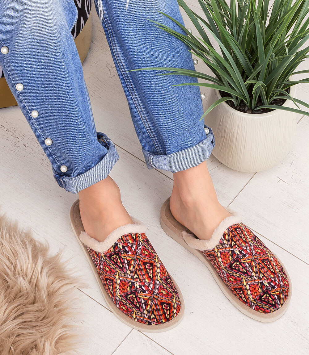 Dámske béžové papuče Natural Style NS-103