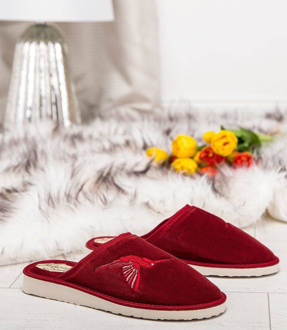 Dámske papuče Natural Style NS-038 Burgundy