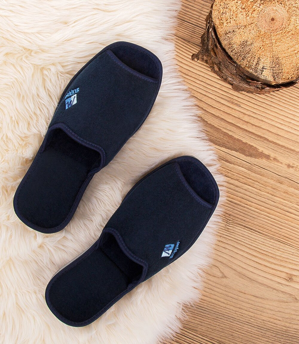 Pánske šľapky Natural Style NS-024, tmavomodré