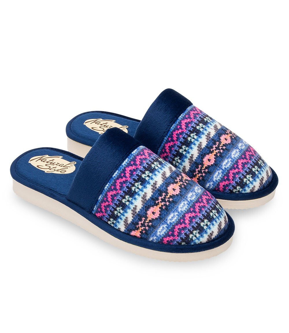 Dámske papuče Natural Style NS-071 modré