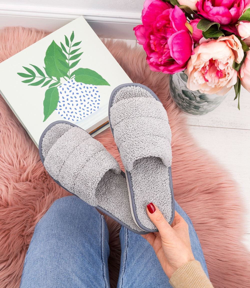 Dámske papuče Natural Style NS-047 šedé