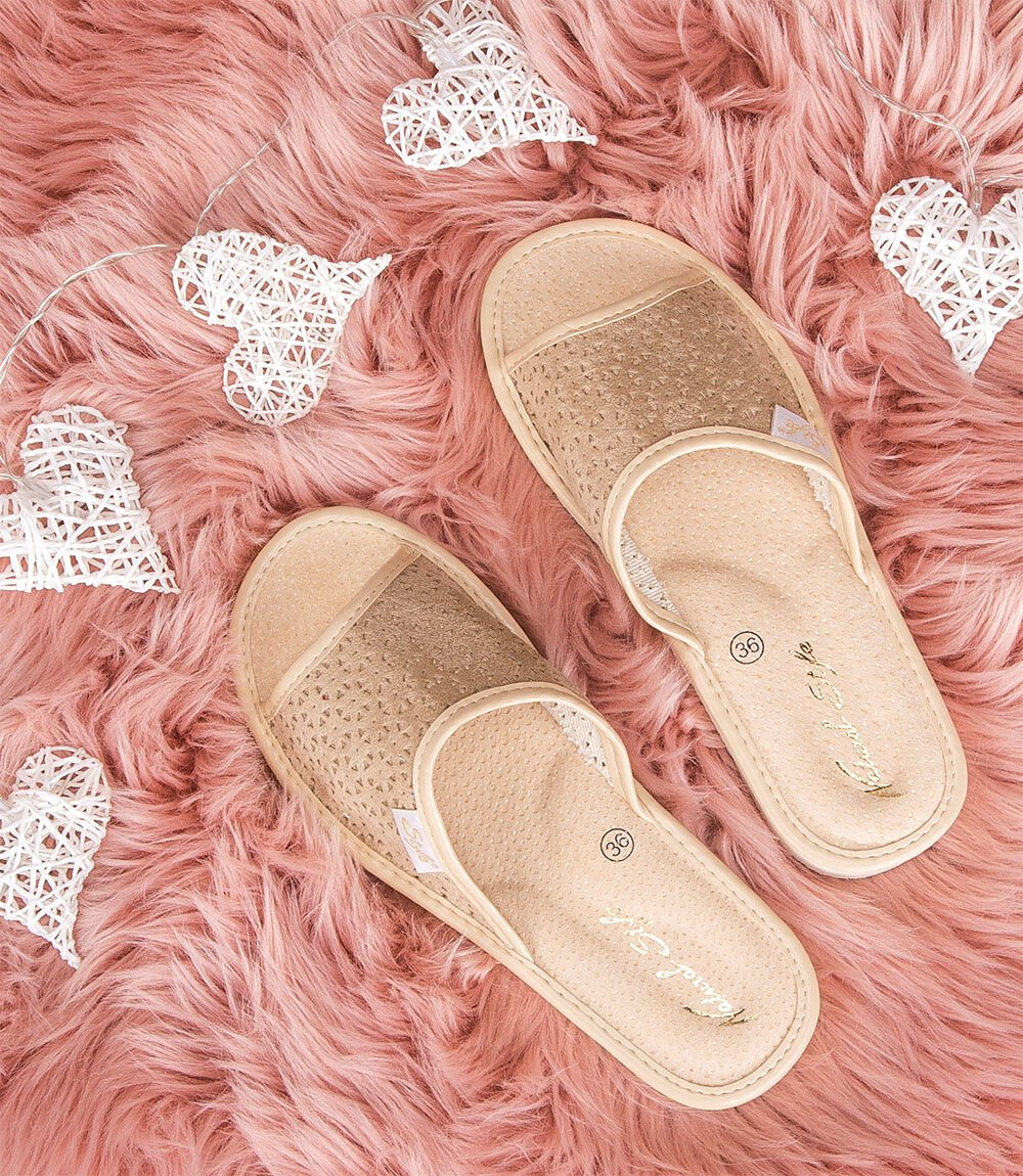 Dámske šľapky Natural Style NS-116 Béžové