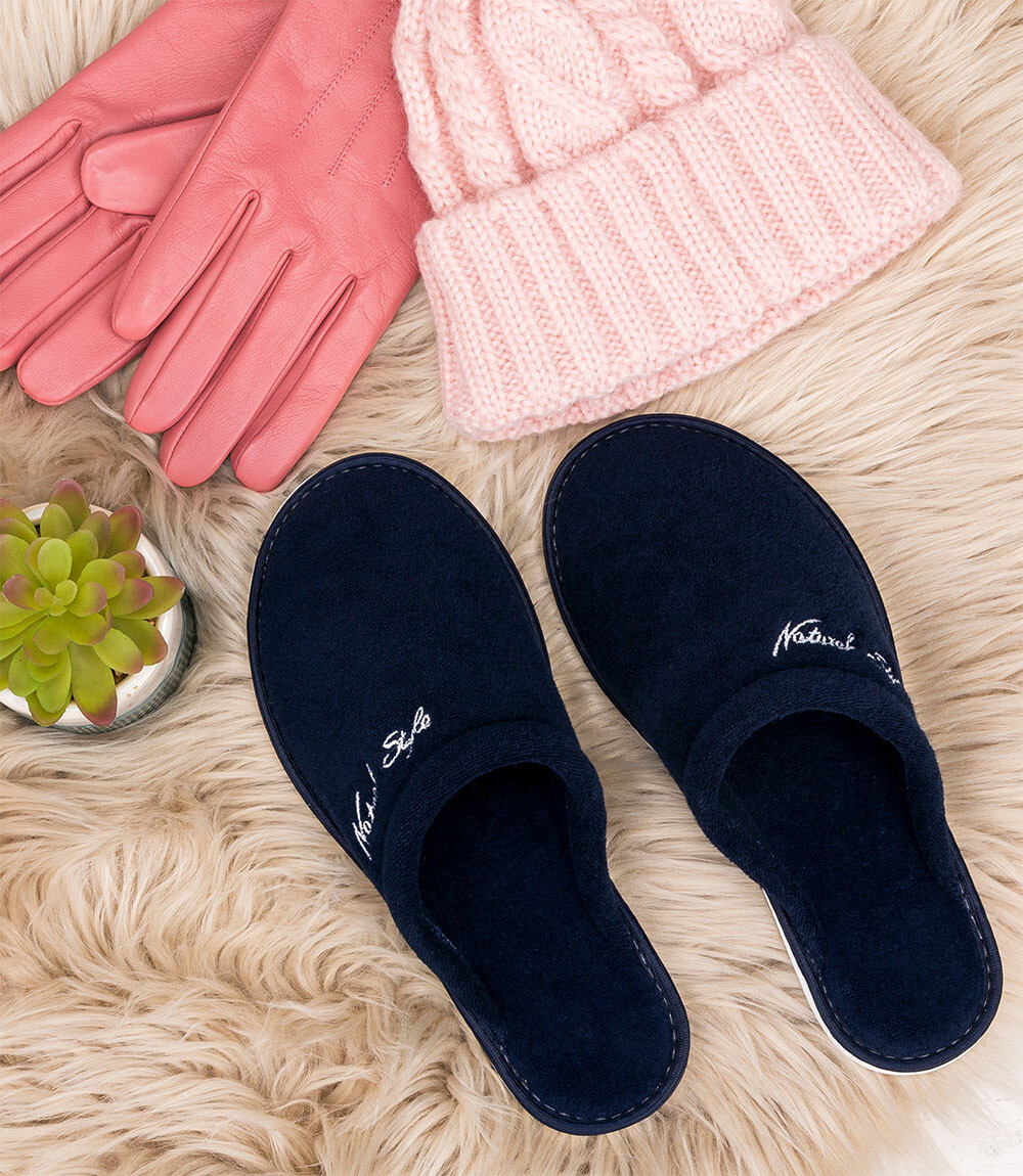 Dámske papuče Natural Style NS-042 modré