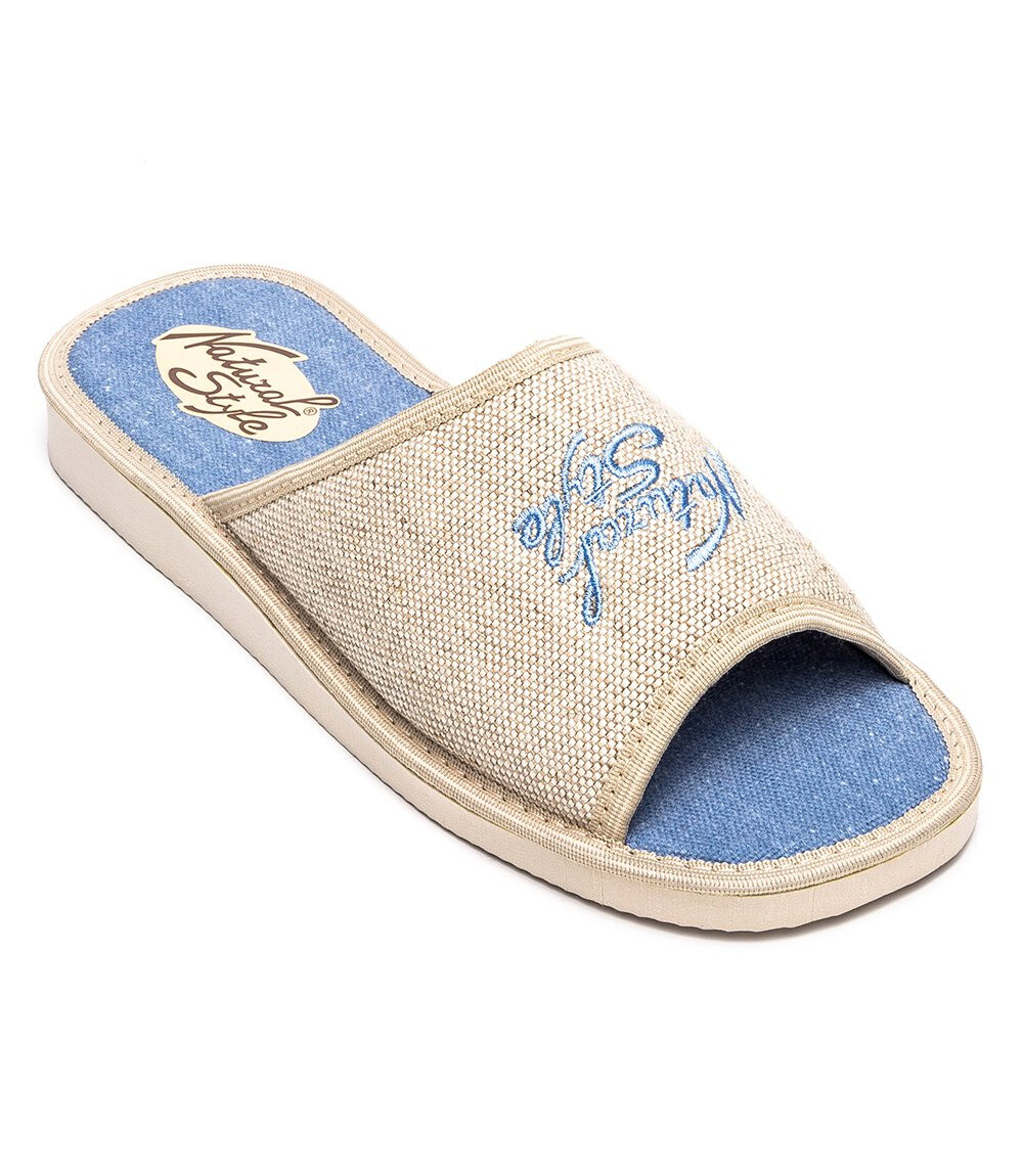 Dámske papuče Natural Style NS-004 modro-béžové