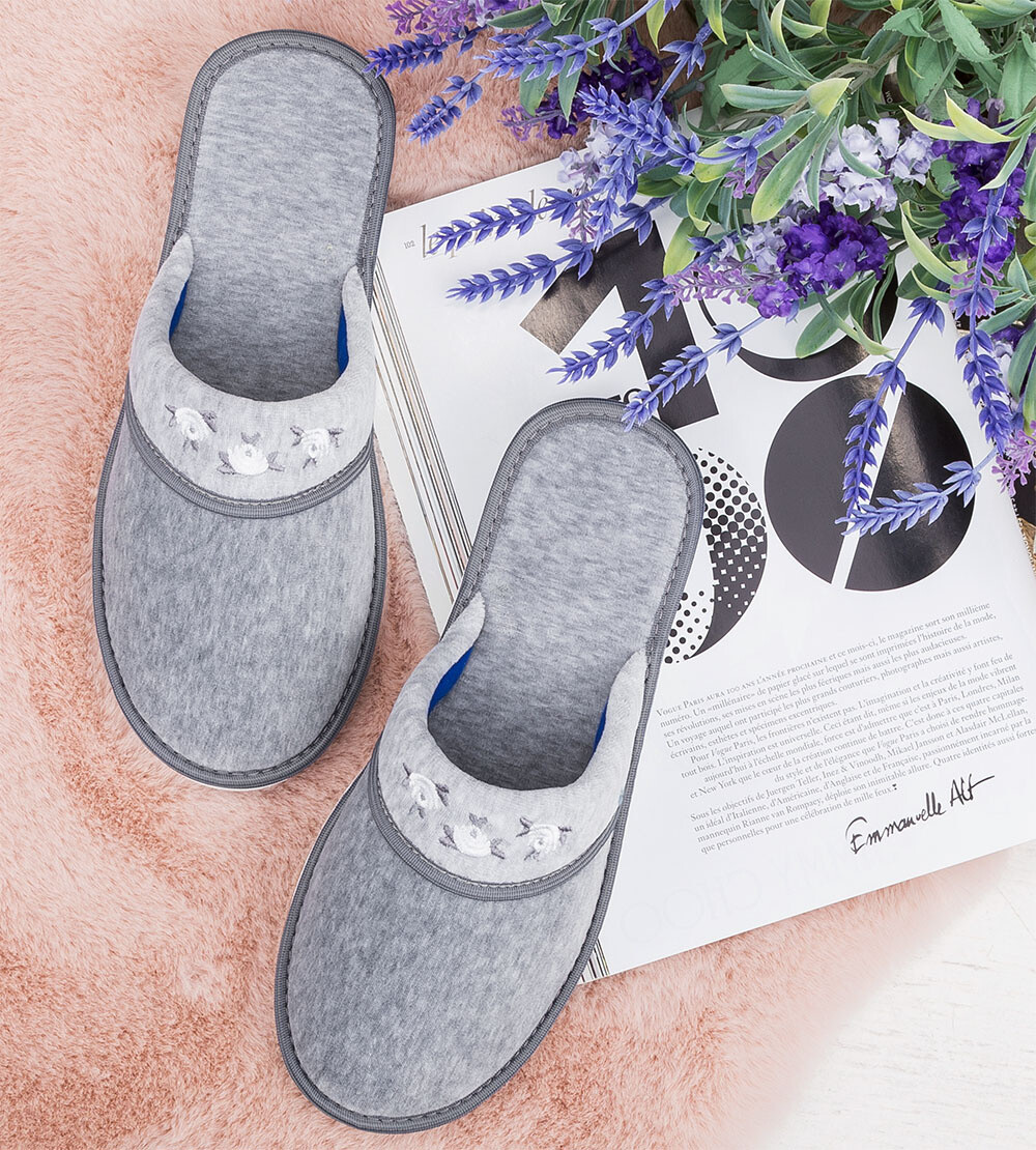 Dámske papuče Natural Style NS-059 Sivé