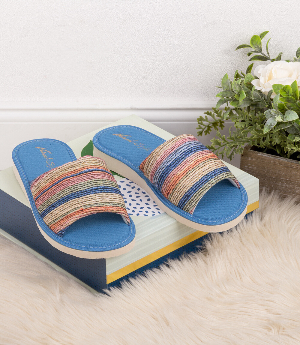 Dámske papuče Natural Style NS-034 modré