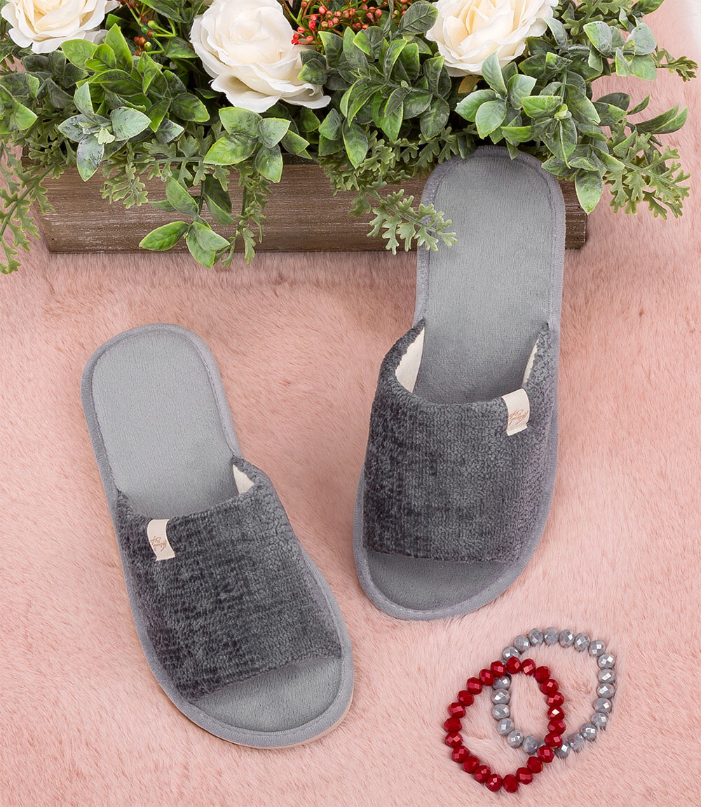 Dámske papuče Natural Style NS-075 šedé