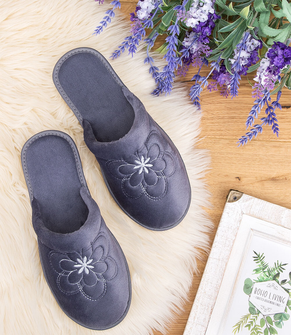 Dámske papuče Natural Style NS-011 sivé