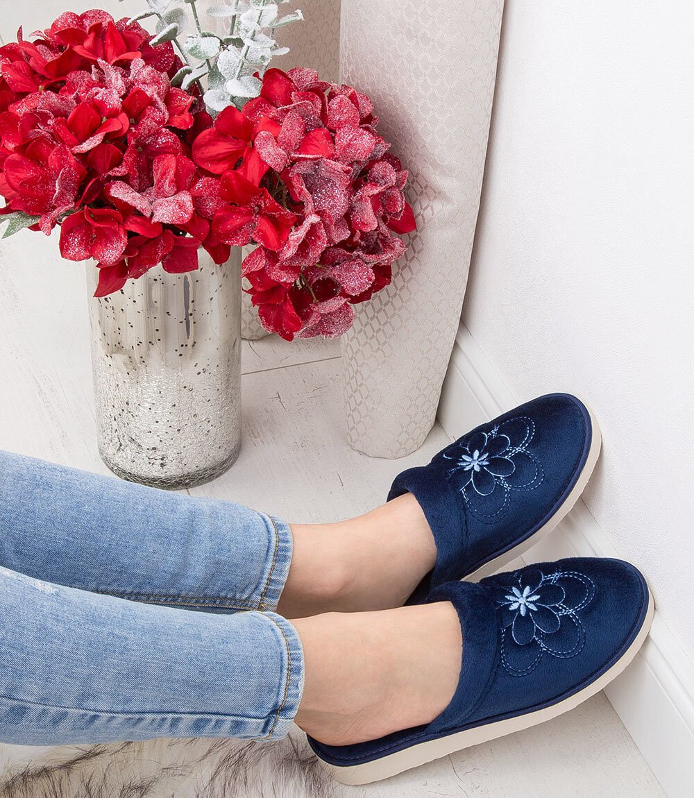 Dámske papuče Natural Style Navy Blue