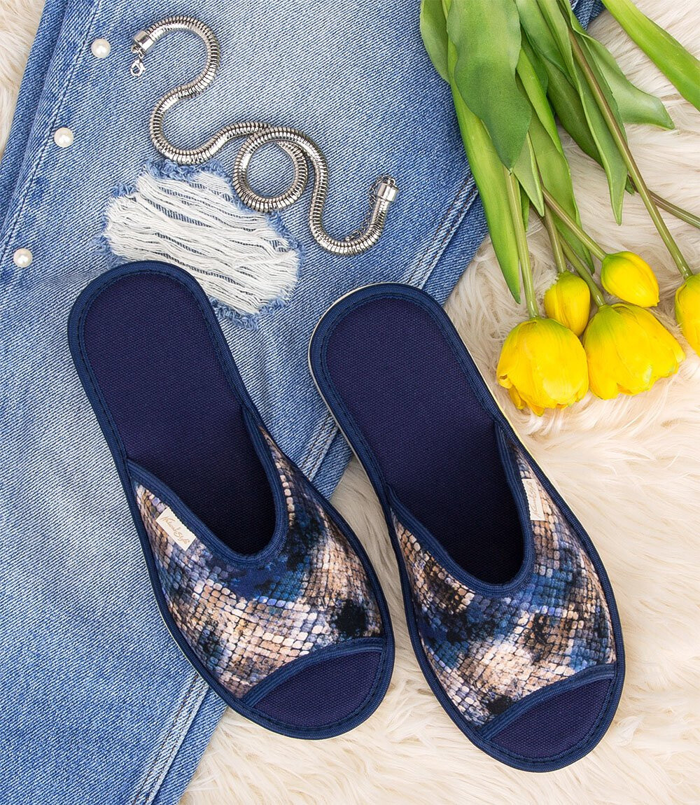 Dámske papuče NS-061 modré