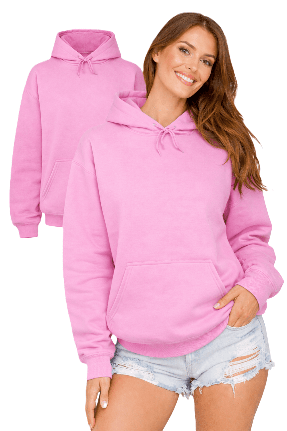 Dámska mikina J.STYLE - ružová