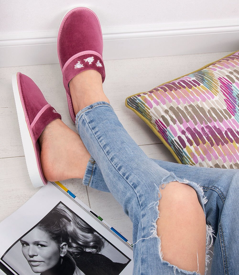 Dámske papuče Natural Style NS-059 ružové