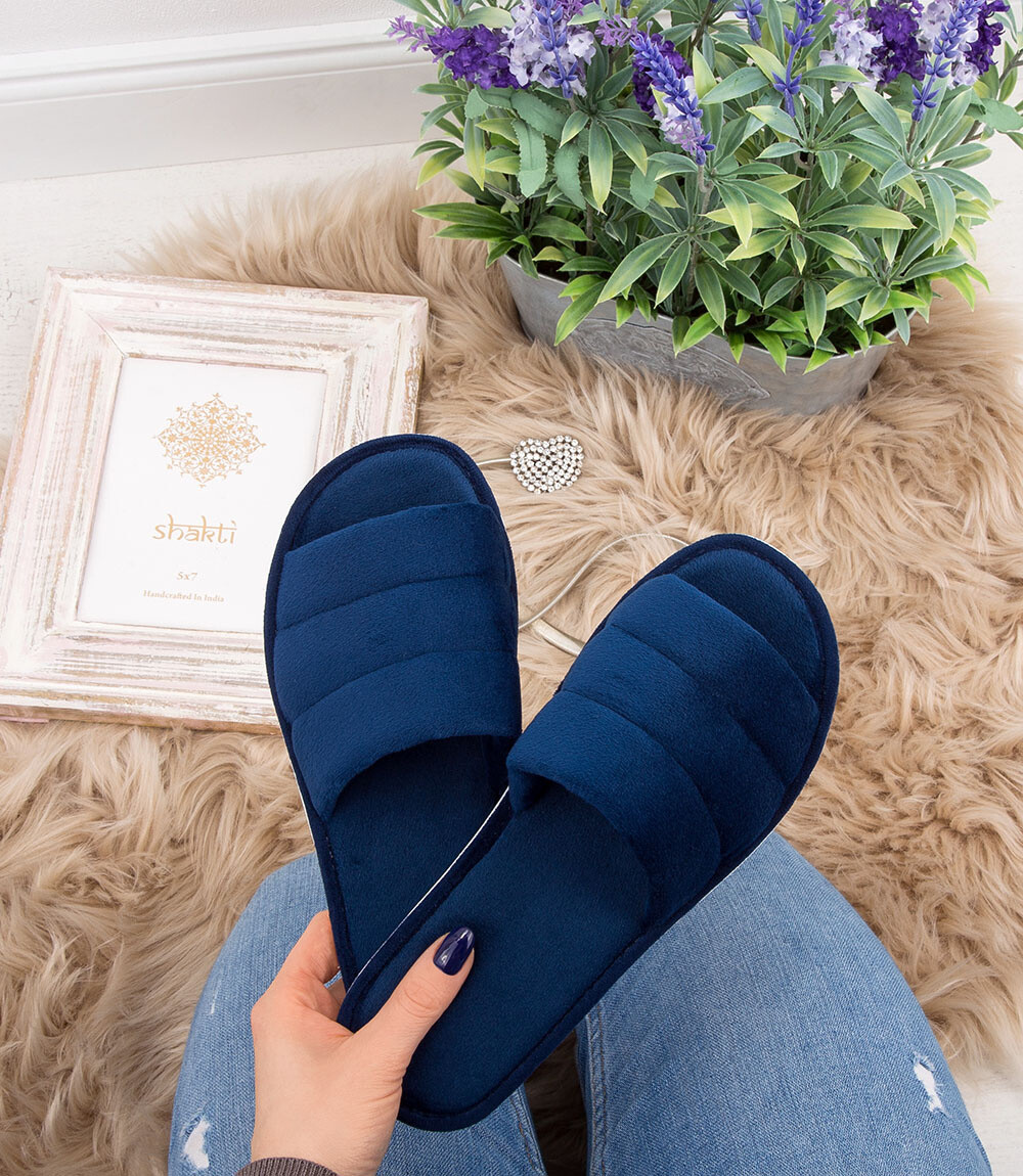 Dámske papuče Natural Style NS-141 modré