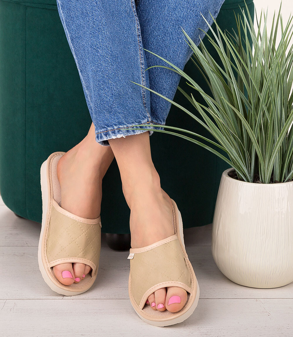 Dámske papuče Natural Style NS-112 Béžové