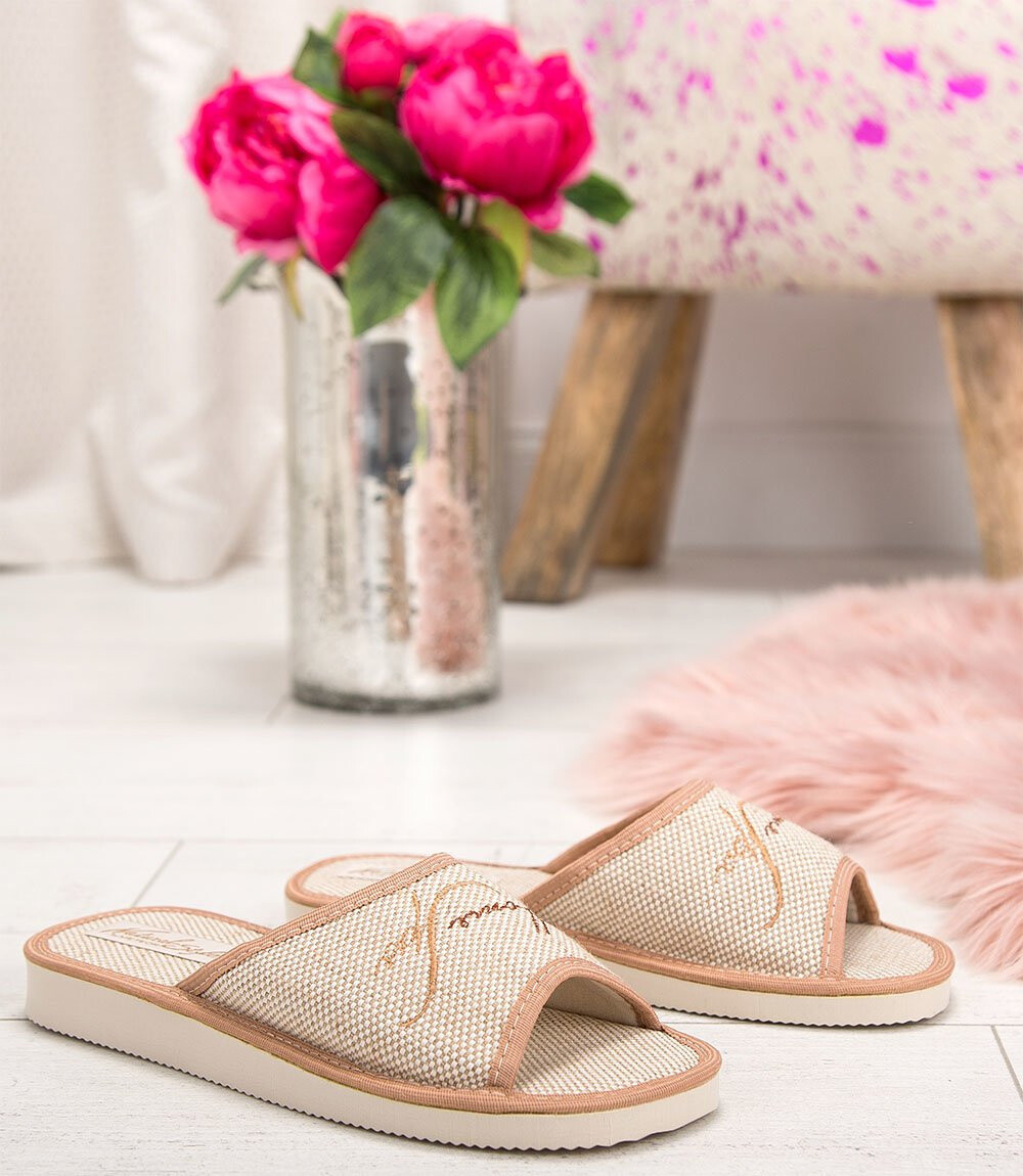 Dámske papuče Natural Style NS-015 Béžové