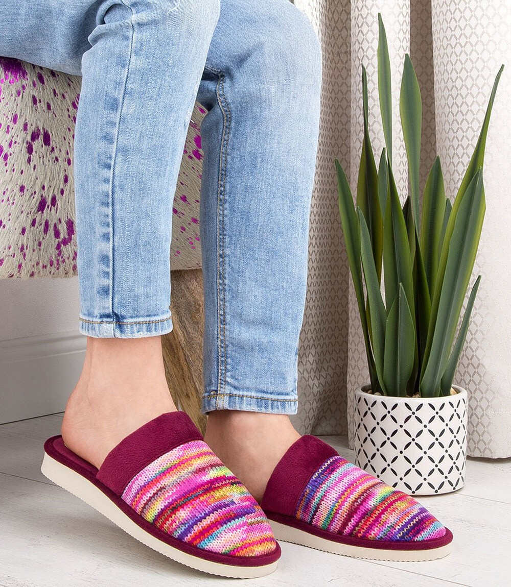 Dámske šľapky Natural Style NS-077 fialové