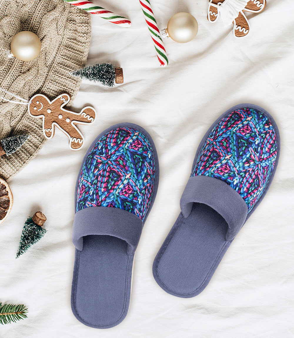 Dámske papuče Natural Style NS-076 šedé