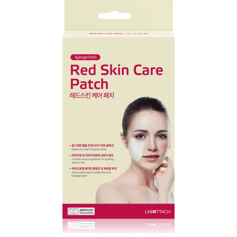 Wooshin Labottach Red Skin Care Patch hydrogélové náplasti na začervenanú pokožku na upokojenie pleti 2 pár