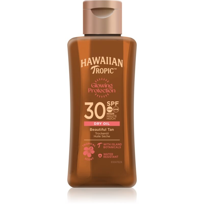Hawaiian Tropic Glowing Protection Dry Oil suchý olej na opaľovanie SPF 30 75 ml