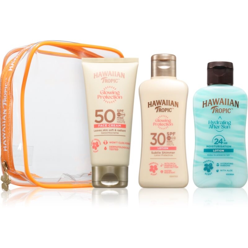 Hawaiian Tropic Glowing Protection Trio cestovná sada na opaľovanie